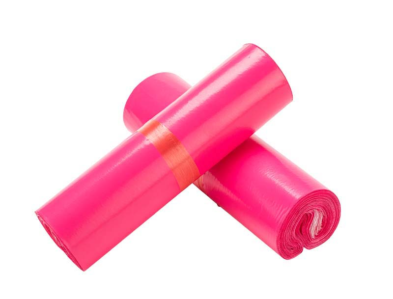 泗阳玫红色快递袋-02